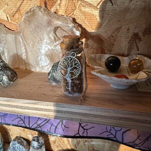 Tree of Life Pendant with Glass Bottle